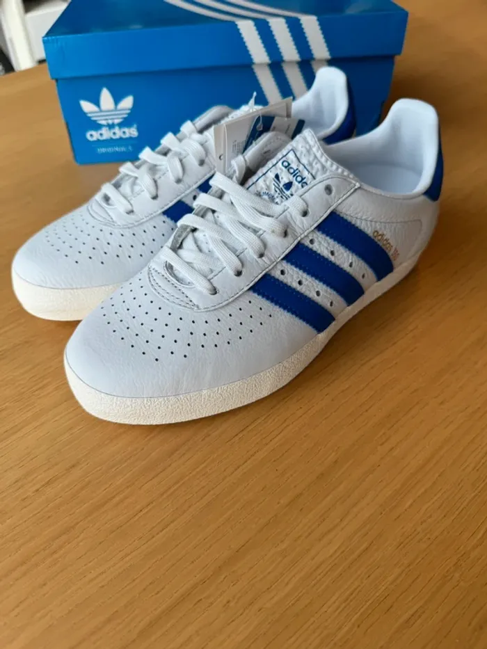 Baskets Adidas 350 CQ2772 Footwear white blue off white taille 37 1/3 neuf - photo numéro 3