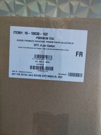 Case pokémon de Coffret évolution prismatique