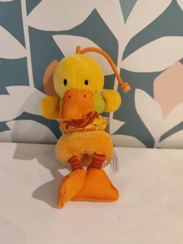 Doudou vibrant Nicky le canard lilliputiens