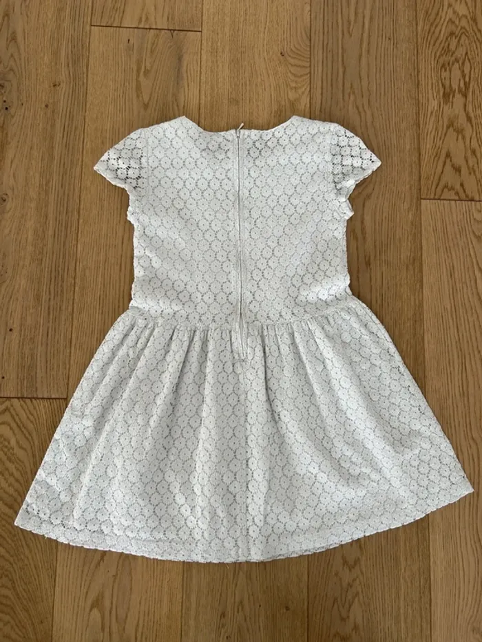 Robe blanche en dentelle Monoprix 10 ans - photo numéro 2