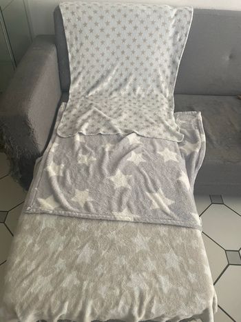 Lot de 3 plaids bébé enfant