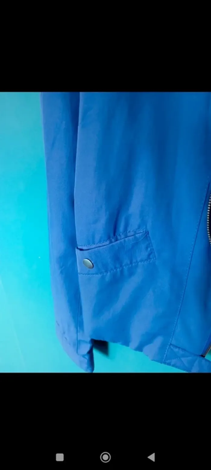 Blouson d'été bleu vif - photo numéro 4