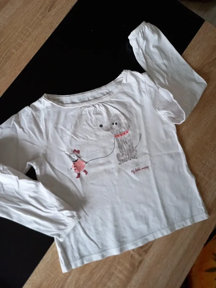 Tee-shirt manches longues fille 8 ans - photo numéro 7