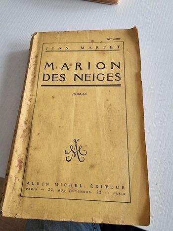 Marion des neiges jean martet