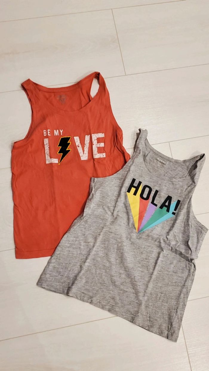 Lot de 2 débardeurs fille Kiabi 8 ans