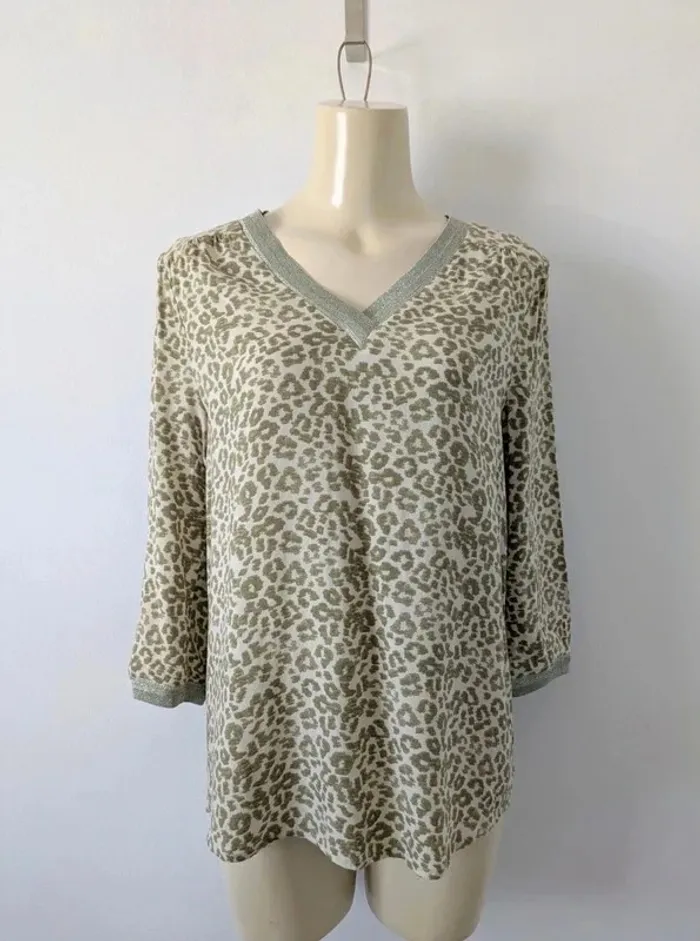 Blouse d'été léopard - Sud Express - taille M