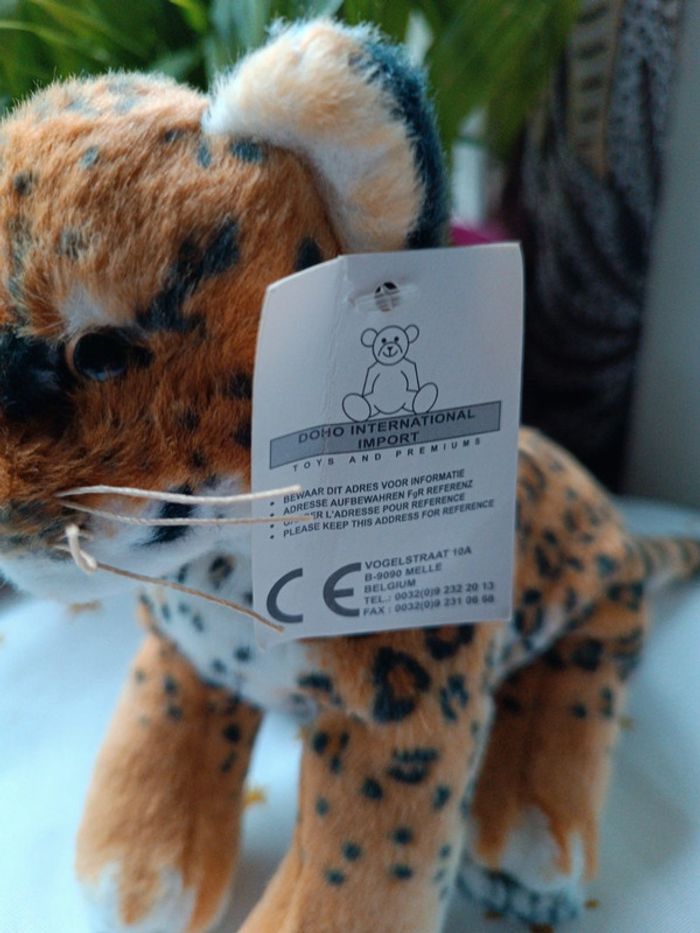 Peluche plush Teddy jaguar animal animaux pet Real bille doho international réaliste small petite - photo numéro 5