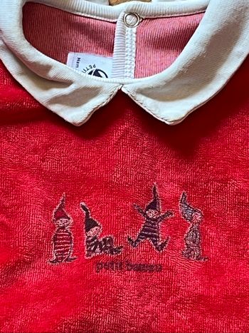 Pyjama Petit Bateau 6 mois rouge