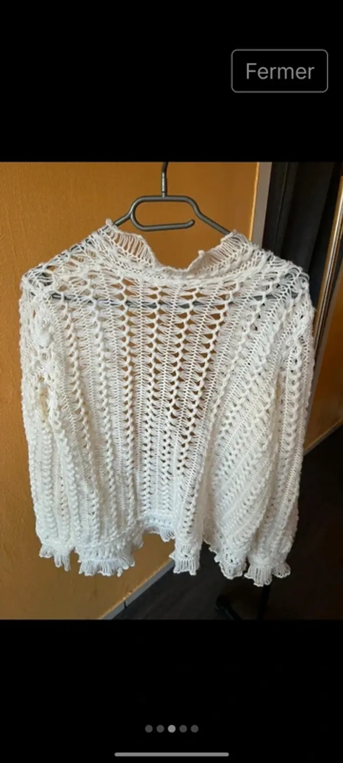 Veste manche longue en crochet TM - photo numéro 3