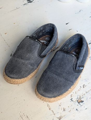 Espadrilles en toile gris foncé Tams – pointure 29