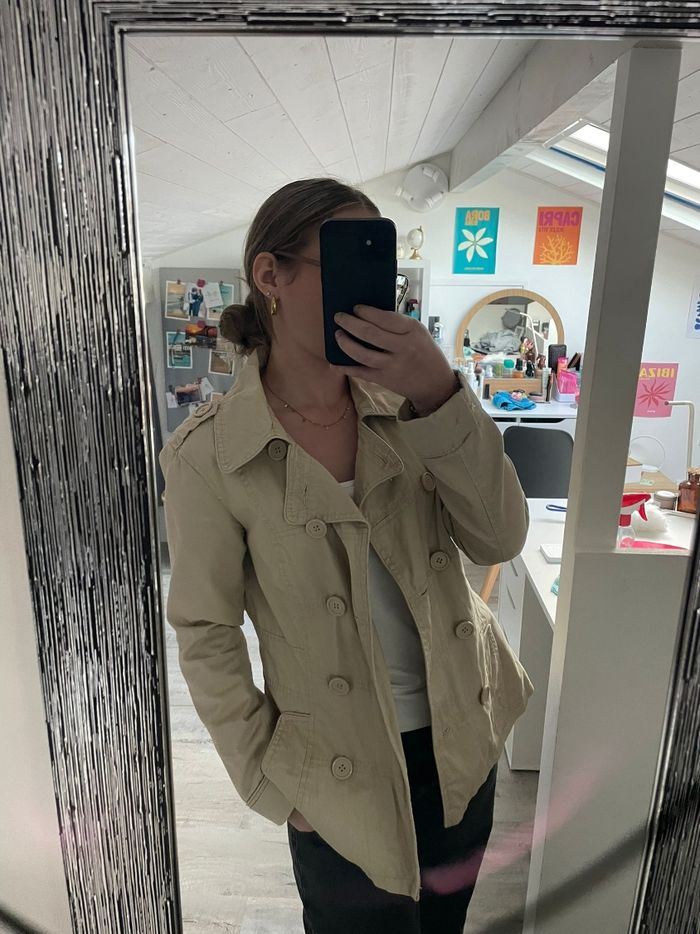 Trench court beige tendance - photo numéro 4