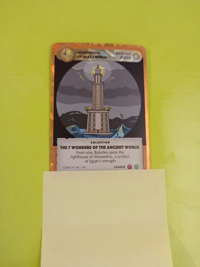 Carte Babolex 46/50 "limited" US