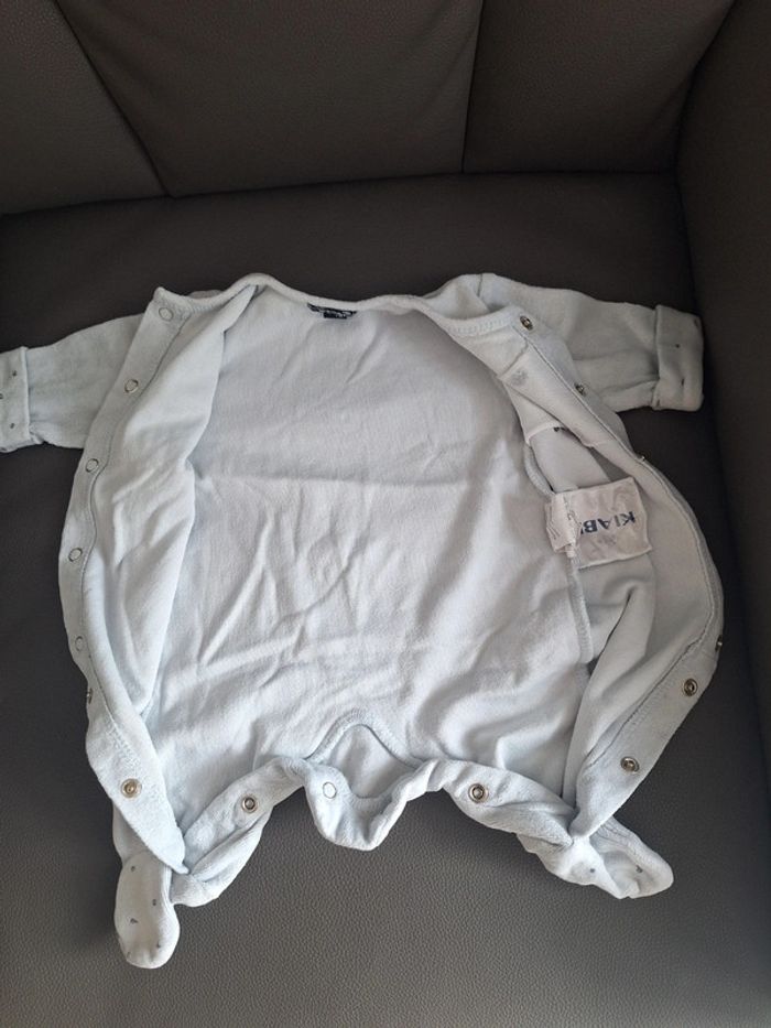 Pyjama bleu très clair Kiabi 1 mois - photo numéro 6