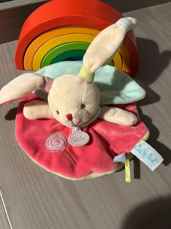 Doudou plat lapin baby Nat