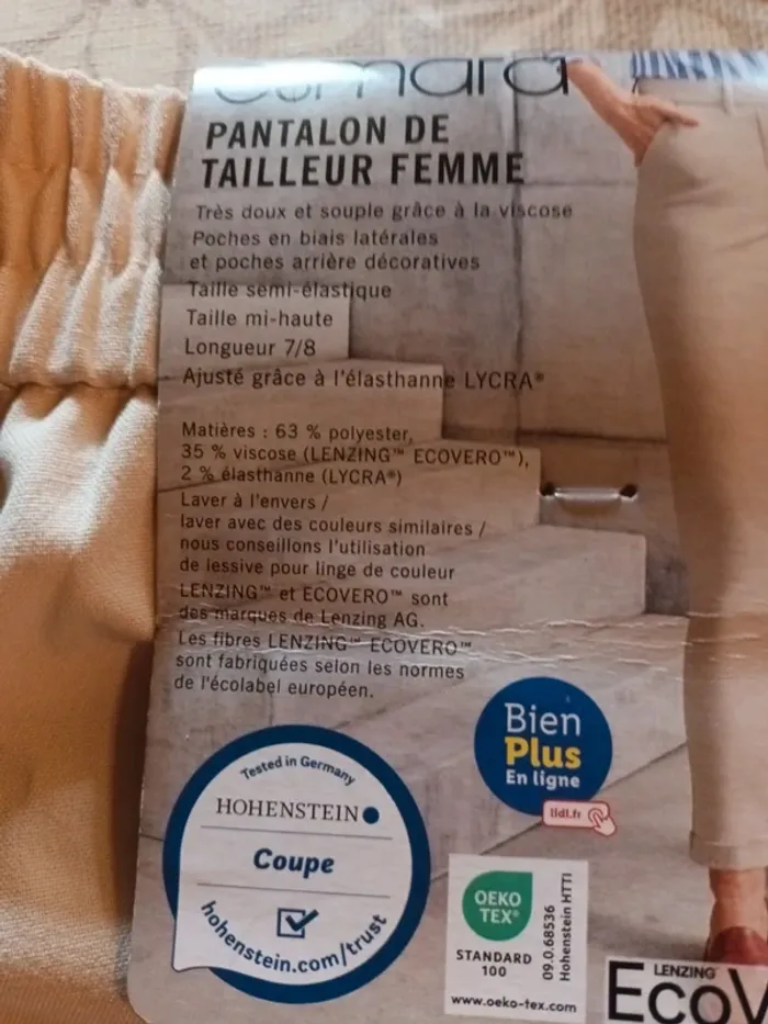 Pantalon de tailleur femme taille 46 - photo numéro 2