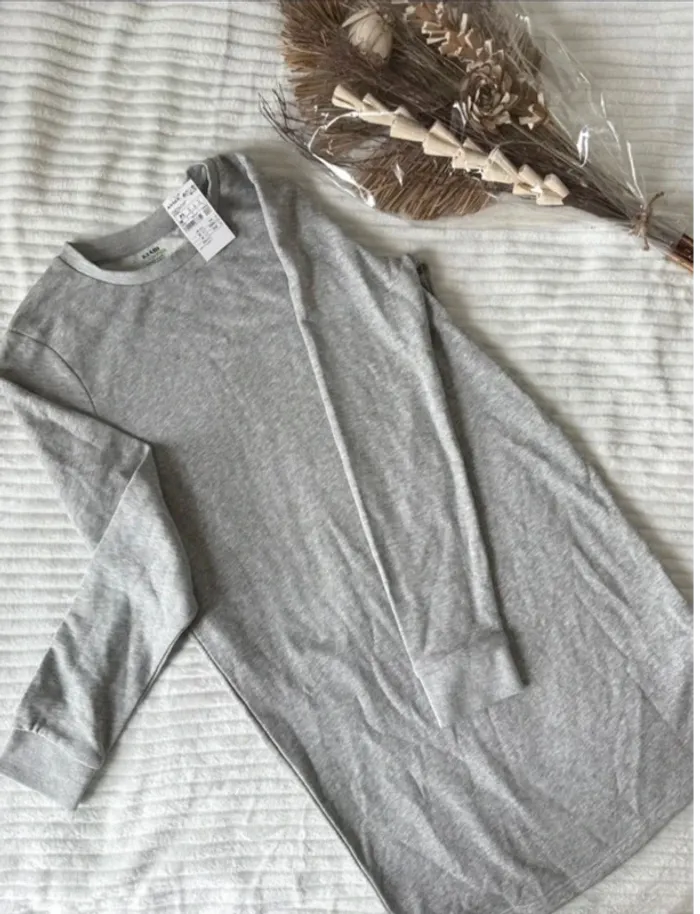 Robe gris clair - basique doux - photo numéro 3