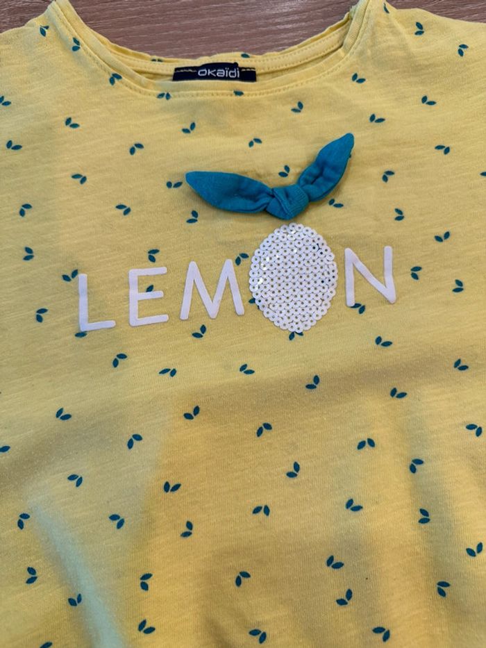 T shirt jaune - photo numéro 3