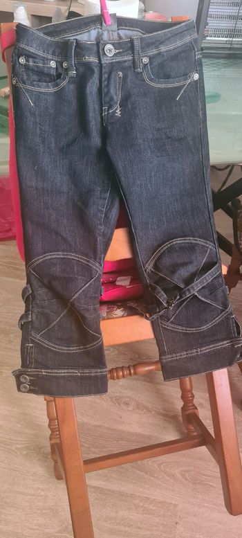 Pantalon Jean Capri Style Y2K / Cyber Grunge - Camille

