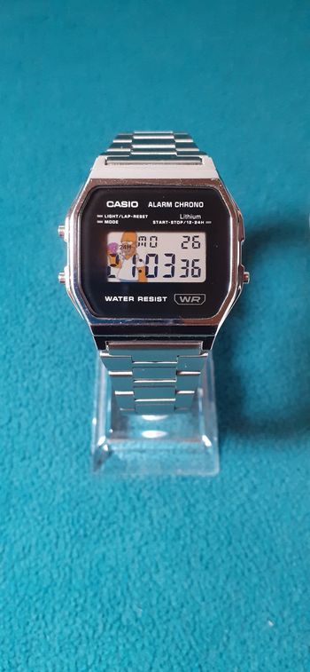 Montre Casio A-158WE custom simpson's