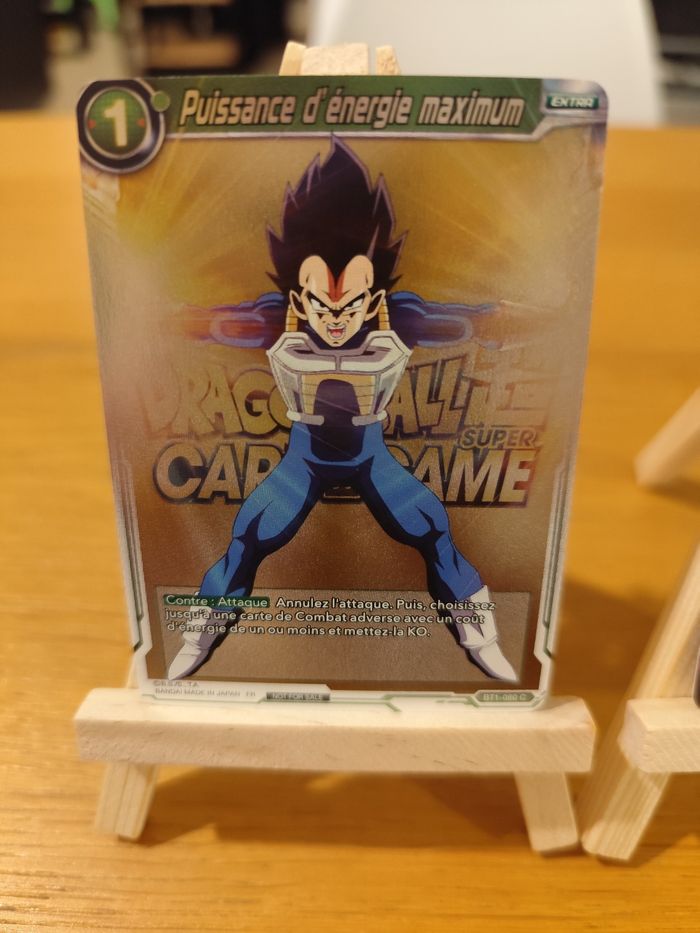 Lot cartes dragon ball super Vegeta C-17 foiled brillante promo - photo numéro 3