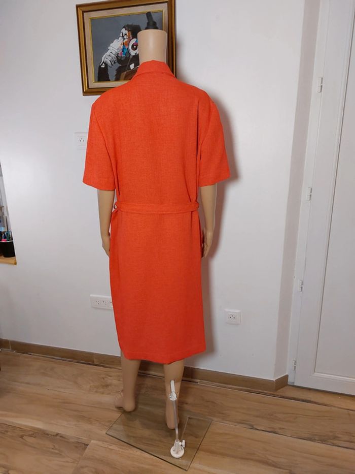 🍑 Robe corail T.52 – Manches courtes – Très bon état - photo numéro 5