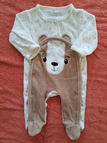 Pyjamas velour ours