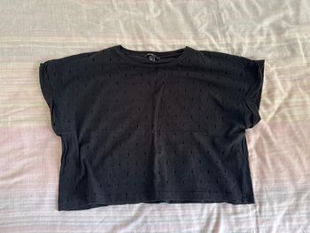 Crop top noir Mango M