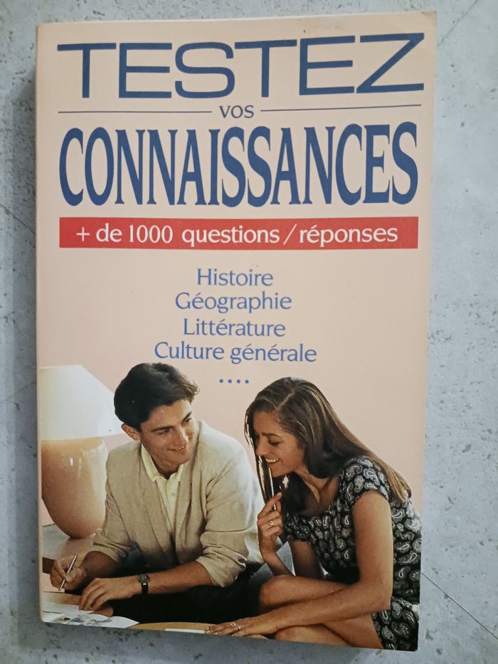 livre testez vos connaissances