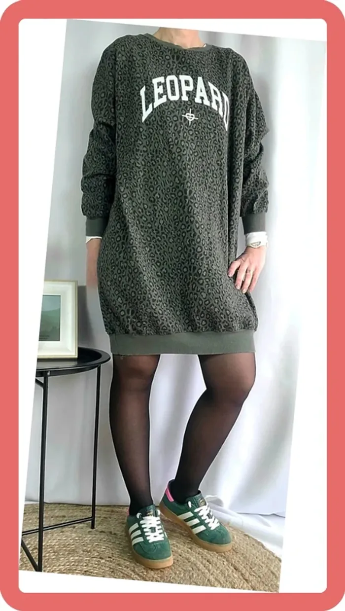 Robe-pull léopard, légère, Taille Unique, Neuve avec étiquette - photo numéro 6