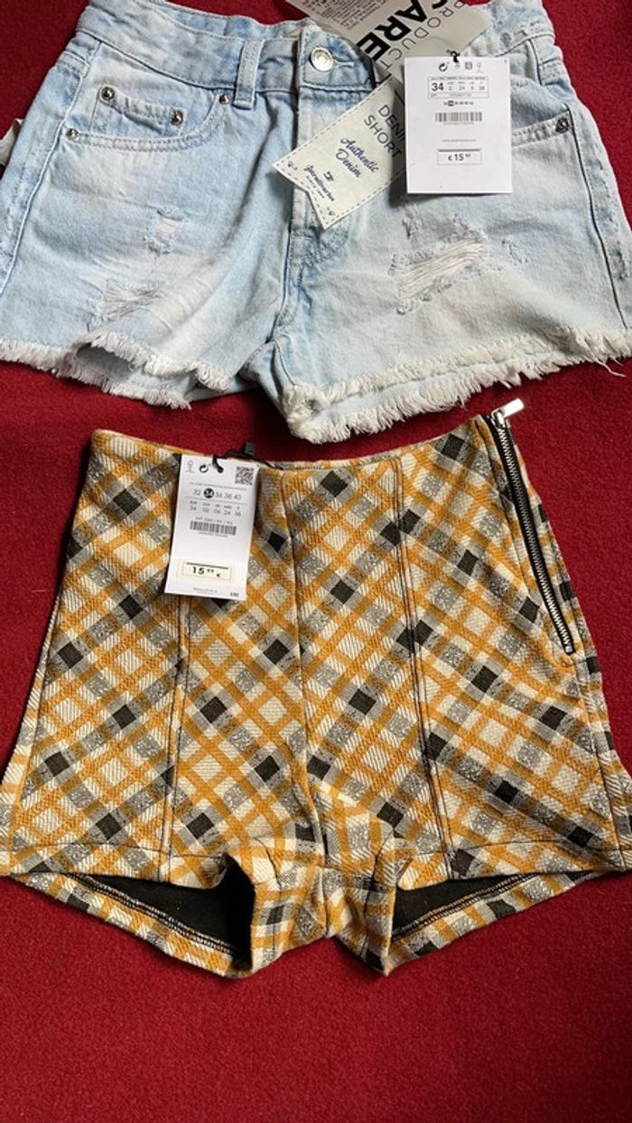 Lot de 2 shorts neufs taille 34 - photo numéro 2