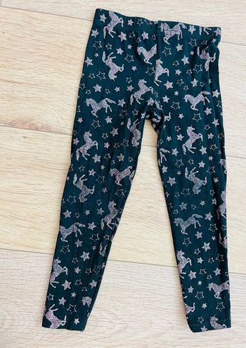 Legging In Extenso imprimé pailleté noir en 4ans