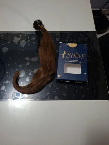 Extension de Cheveux a la kératine 40cm brun foncé