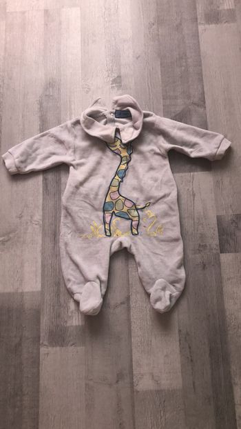 Pyjama girafe 3 mois gris clair