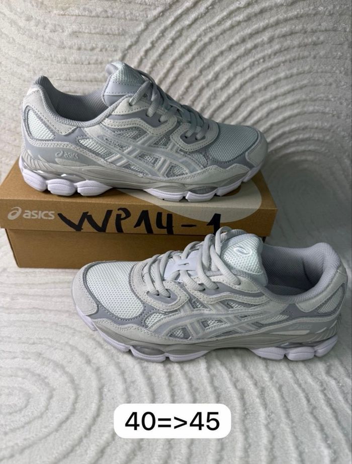 Asics gel nyc gris blanc 43