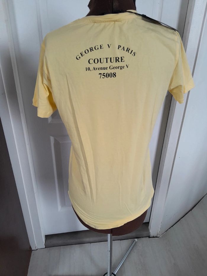 Magnifique tee shirt Avenue Georges V tigre strass avec lingot - photo numéro 5