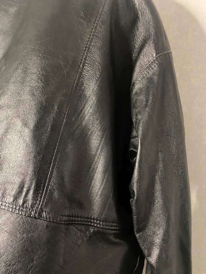 Blouson en cuir Vintage taille M - photo numéro 6