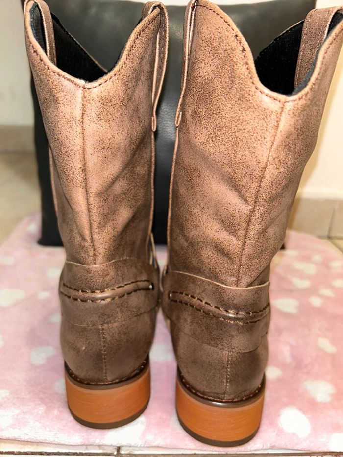 Bottes en cuir taille 37 - photo numéro 5