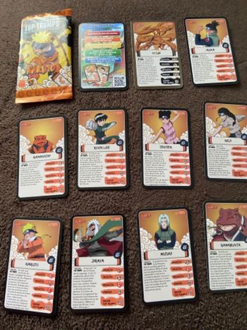 10 cartes naruto top trumps 2024 Burger King