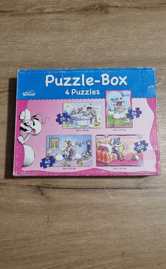 Puzzle box Diddl - 4 puzzles