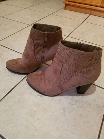 Bottines marron