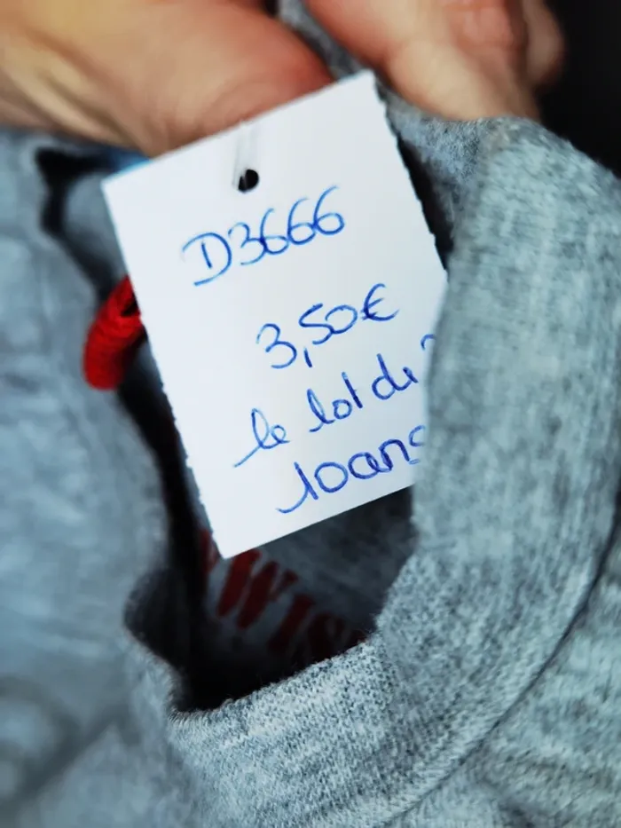 D3666 - lot de 3 tee-shirts garçon 10 ans - photo numéro 8