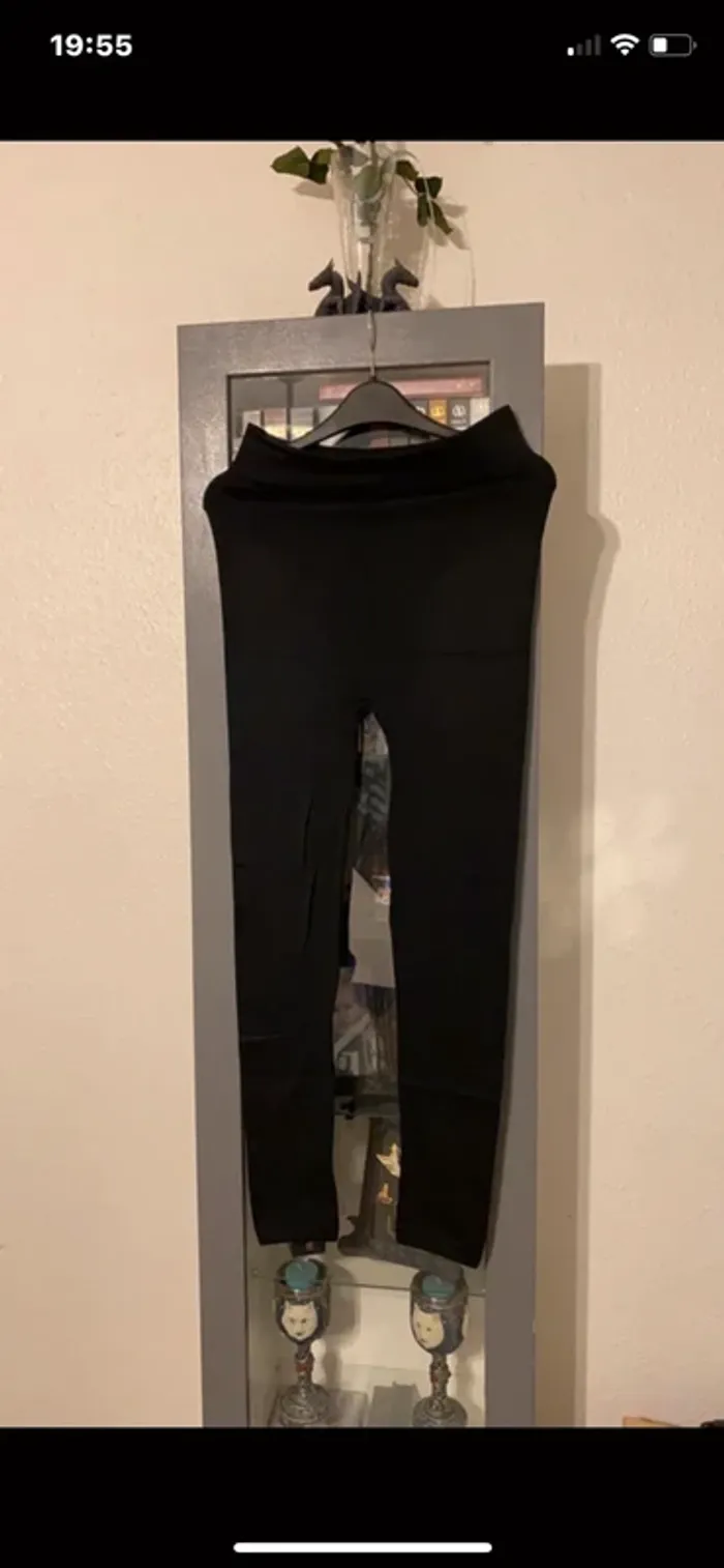 superbe leggings noir strass neuf du 46 au 50 prix fixe - photo numéro 4
