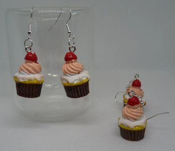Boucles d'oreilles Cupcake