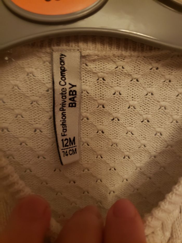 Veste 🎀 Fashion Private Company baby 12 mois 3€ - photo numéro 3