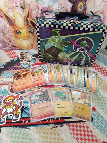 Lot de 50 cartes Pokémon+1  valisette Pokémon