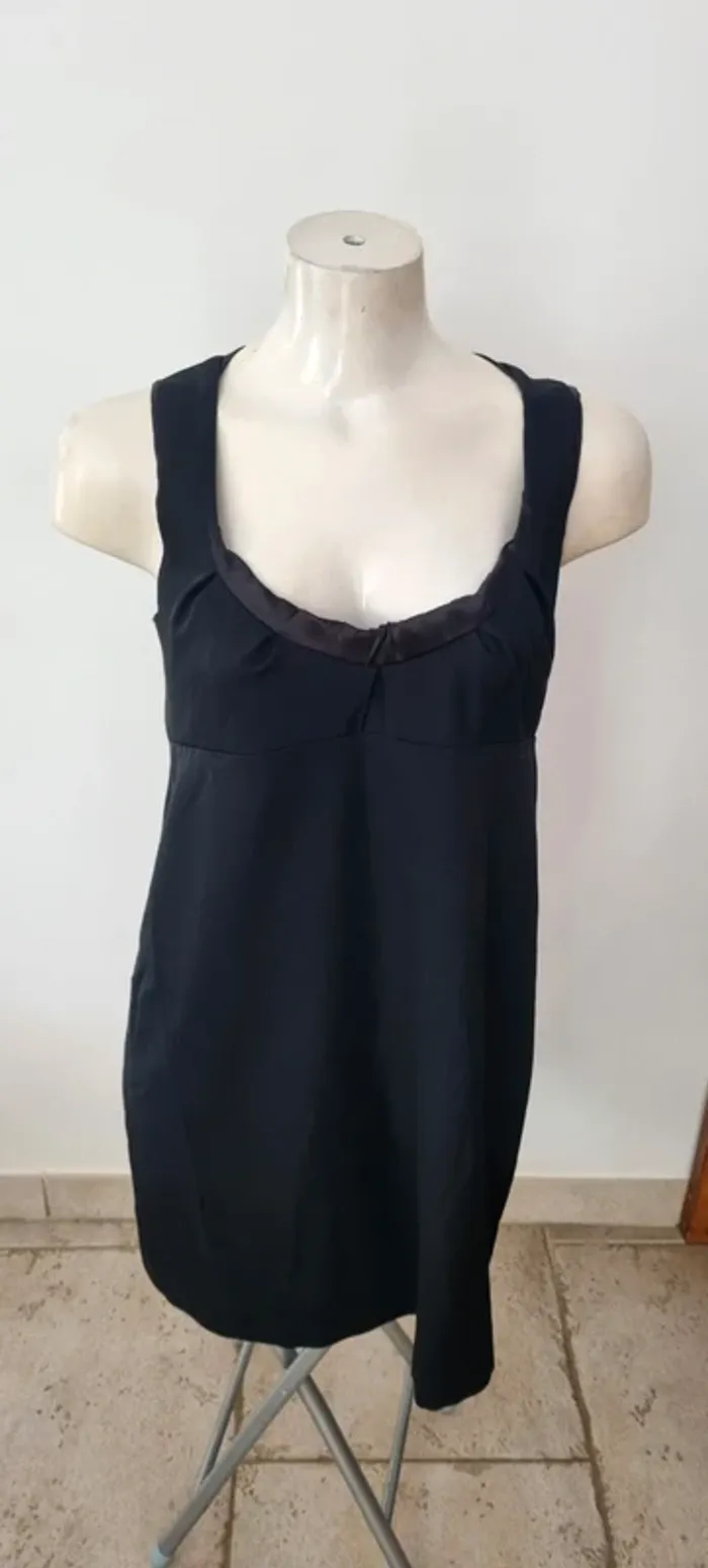 Robe courte noire laine soie patrizia pepe 40 - photo numéro 6