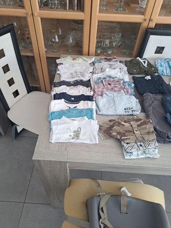 Gros lot garcon printemps  ete 3 mois (48 vetements)