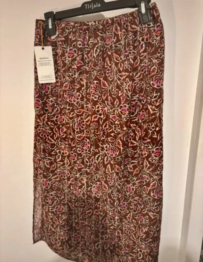 Jupe longue bohème imprimée Bonobo taille 36 neuve 🧡 - photo numéro 4