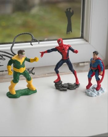 Figurines Super héros - Marvel - Spider man et docteur octopus - super man
