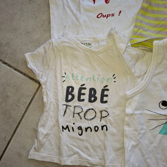 Lot #24 - 6 tee-shirts garçons manches courtes 9 mois - photo numéro 5
